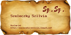 Szeleczky Szilvia névjegykártya